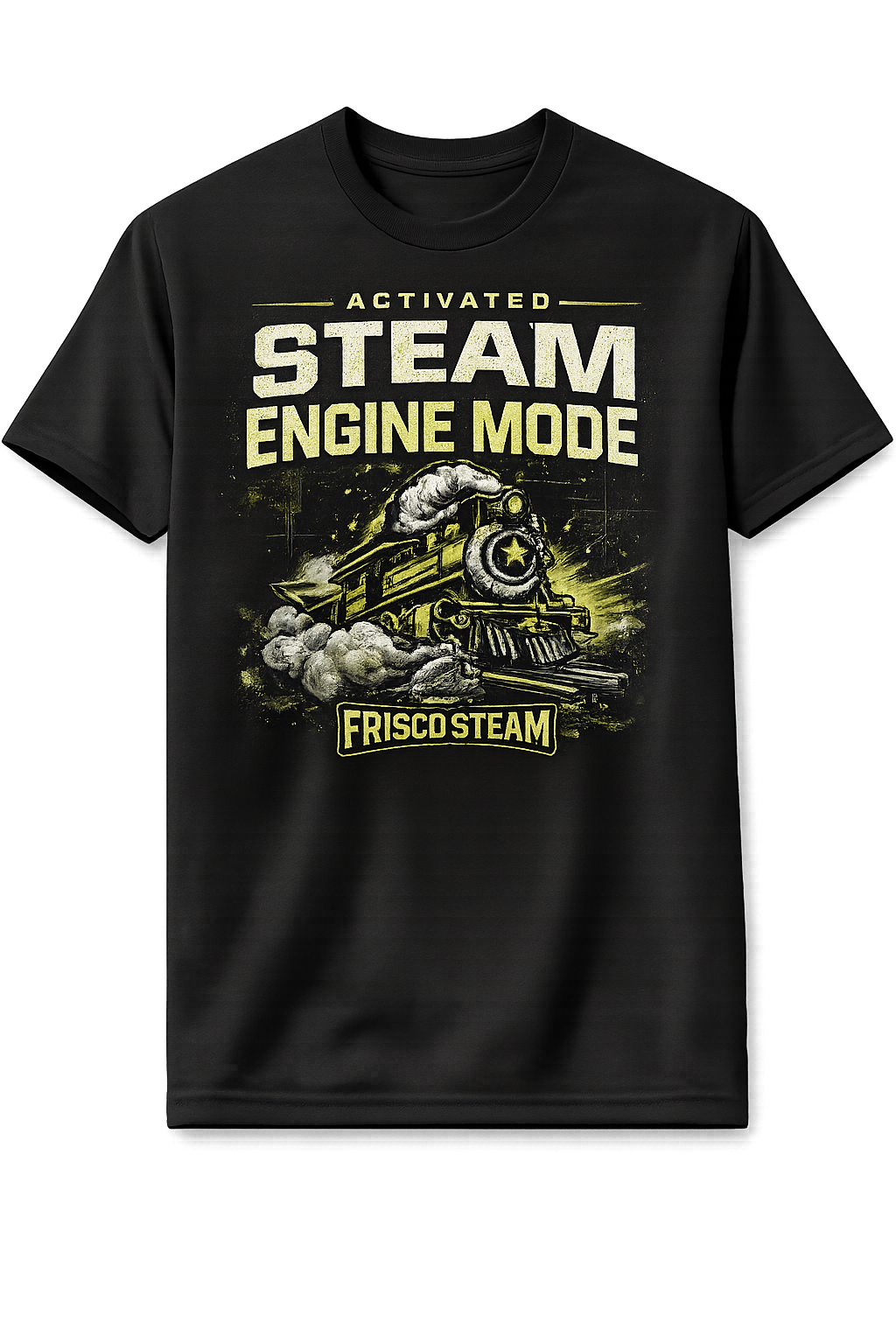 Steam Engine Mode Tee Black