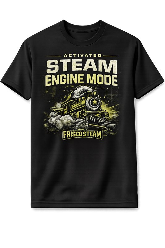 Steam Engine Mode Tee Black